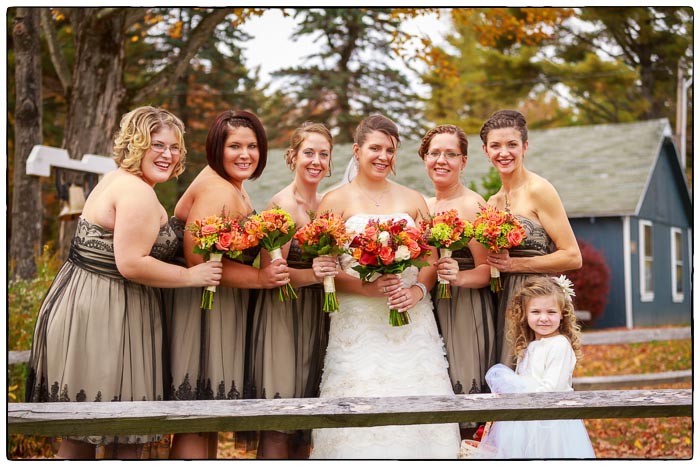 Bridesmaids with Flower girl, Western Massachusetts Wedding photographer