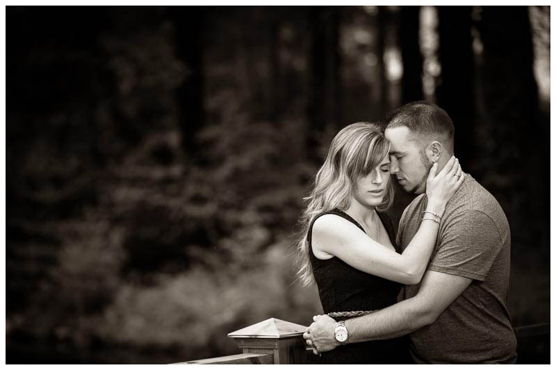 Black and White engagement photography