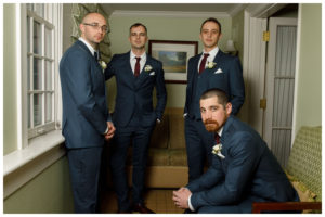 Groomsmen getting ready in a great pose