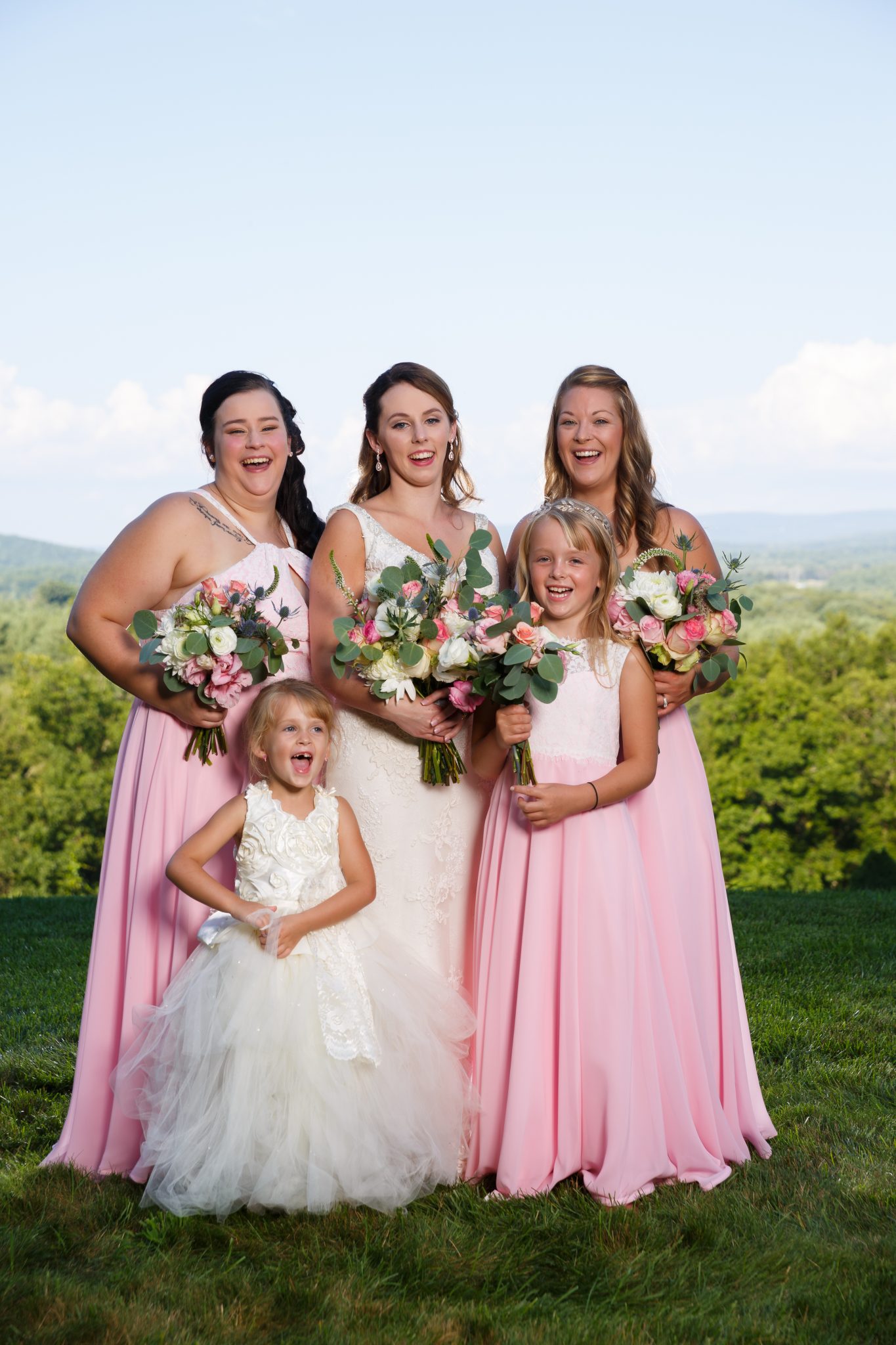 Bridal Party photo at the Mountain Rose