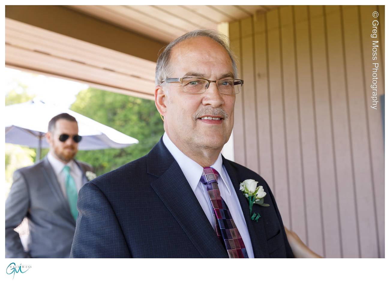 Father of the bride with boutonniere