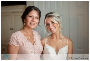 Bride and mother of the bride portrait.