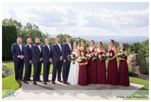 Full wedding party photo