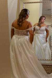 Aria bridal suite mirror portrait