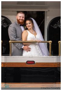 Bride and Groom portrait at the Boylston rooms